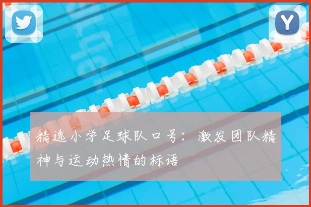 精选小学足球队口号：激发团队精神与运动热情的标语