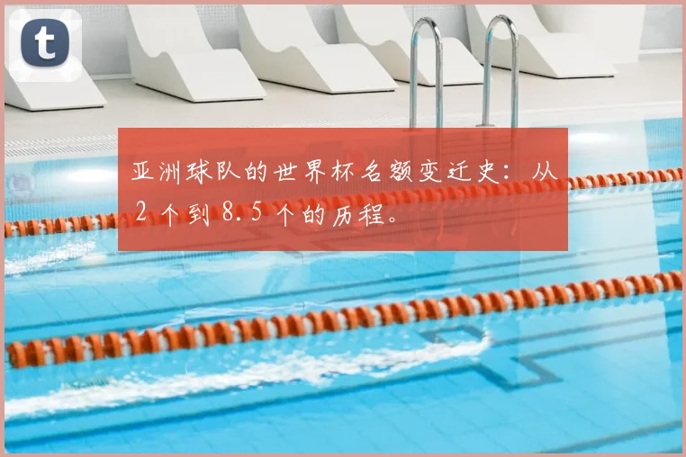 亚洲球队的世界杯名额变迁史:从 2 个到 8.5 个的历程。